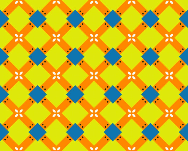 东方民族几何无缝瓷砖图案，采用各种传统元素风格设计图片下载