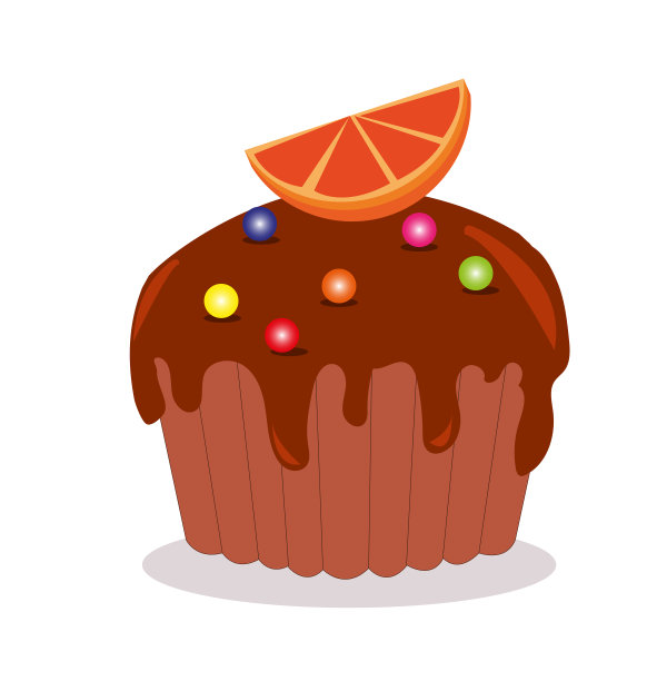 橘子巧克力球美味蛋糕图片下载