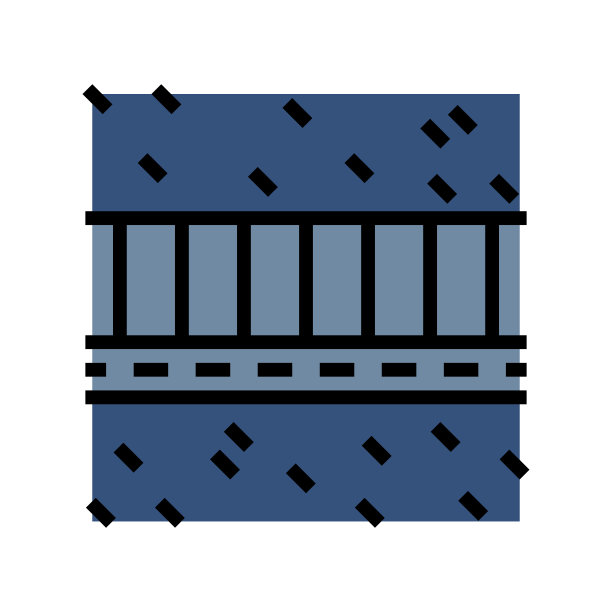 拼接牛仔色图标矢量插图图片下载