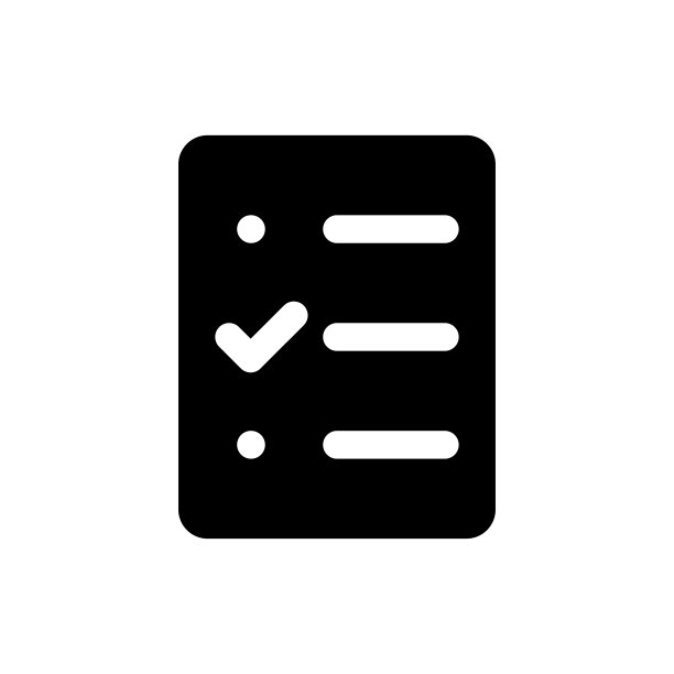 调查黑色字形ui图标图片下载