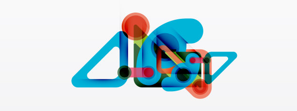 几何原语，线，圆，抽象图片下载