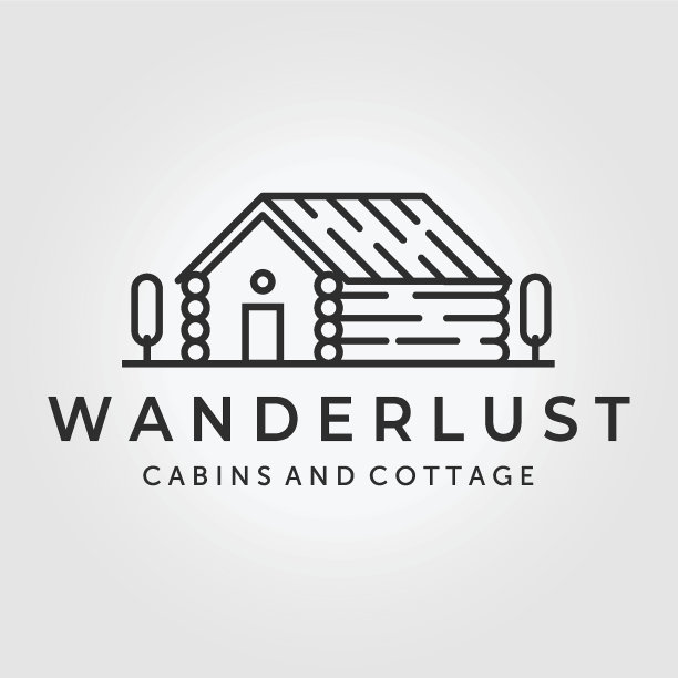 最小线艺术小屋小屋矢量设计插图小屋小屋图片下载