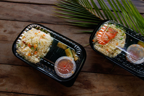 用一次性塑料包装的高棉食品图片下载