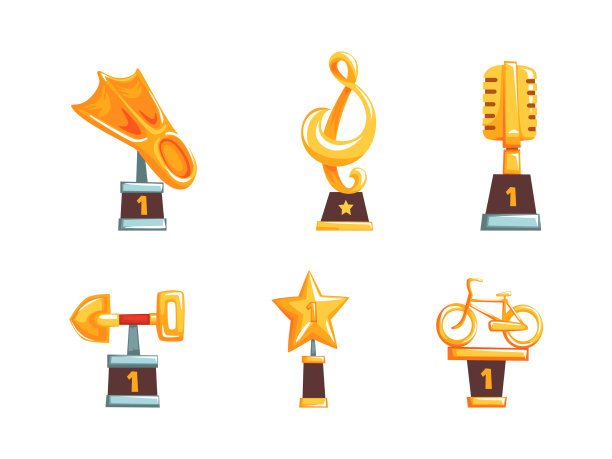 金奖小金人作为音乐运动和工作图片下载