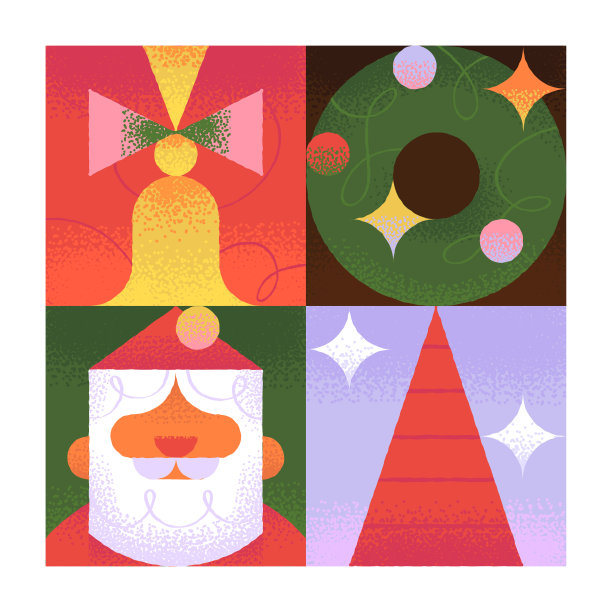 方形圣诞节图片下载