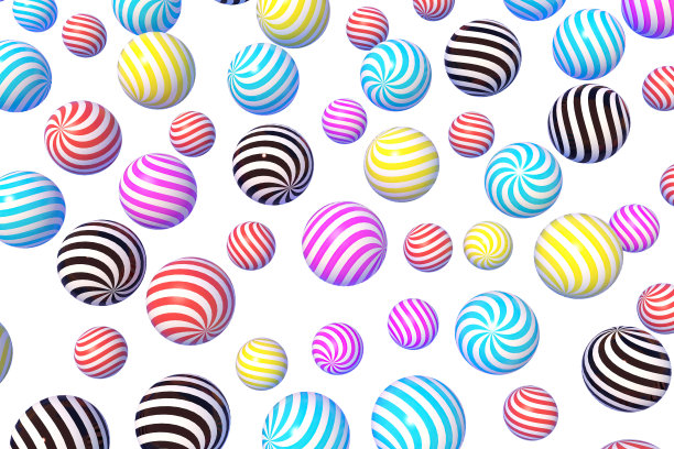 3d渲染资产为圣诞节或新年元素背景装饰彩球。给节日的礼物。现代设计。孤立的插图。图片下载