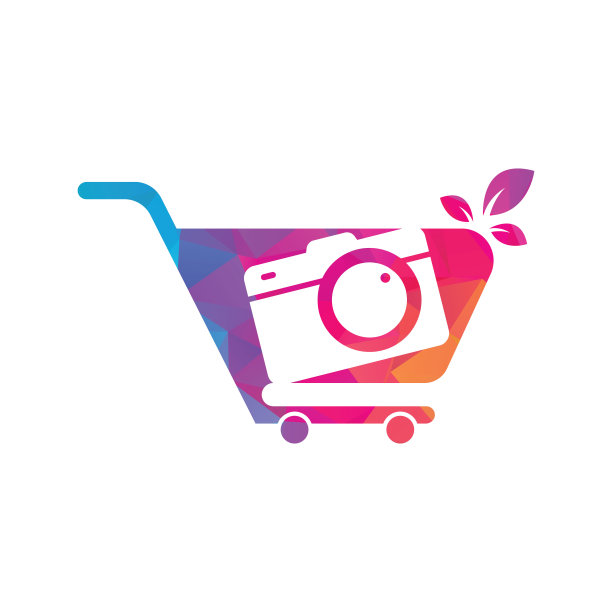 相机商店Logo矢量图标。图片下载