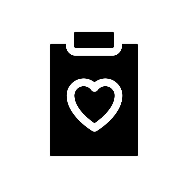 健康记录黑色雕文ui图标图片下载