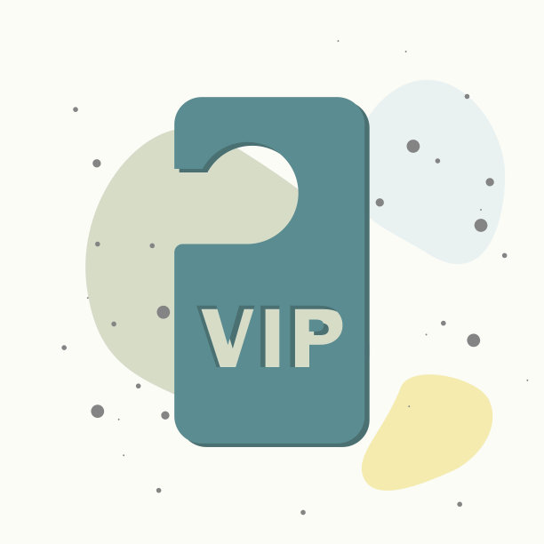 矢量图标标签上的门。酒店门挂上五颜六色的背景。图片下载