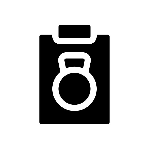 锻炼计划黑色字形ui图标图片下载