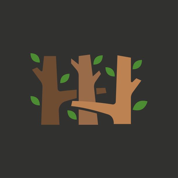 森林标志设计图片下载