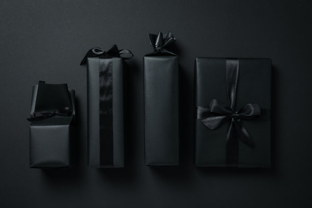 黑色星期五促销的概念，俯视图图片下载