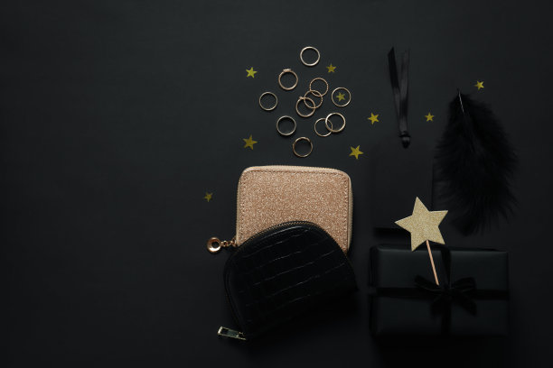 黑色星期五促销的概念，俯视图图片下载