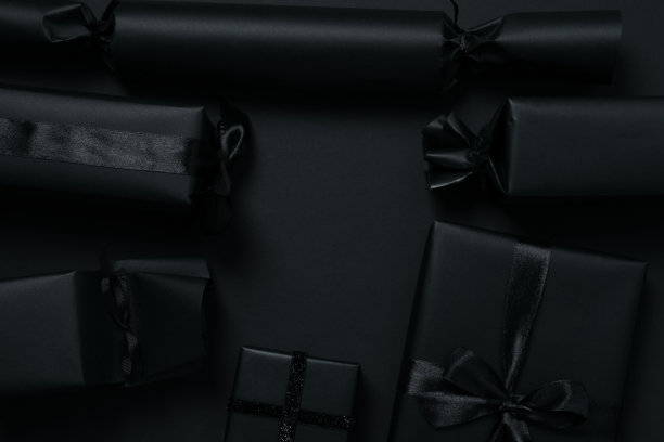 黑色星期五促销的概念，俯视图图片下载