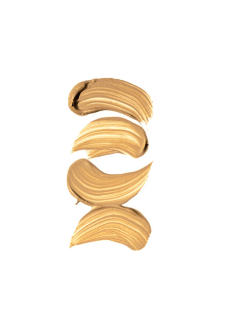 化妆品涂片霜质地孤立的白色背景。图片下载