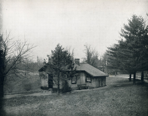 费城费尔蒙特公园格兰特将军的小木屋，19世纪图片下载