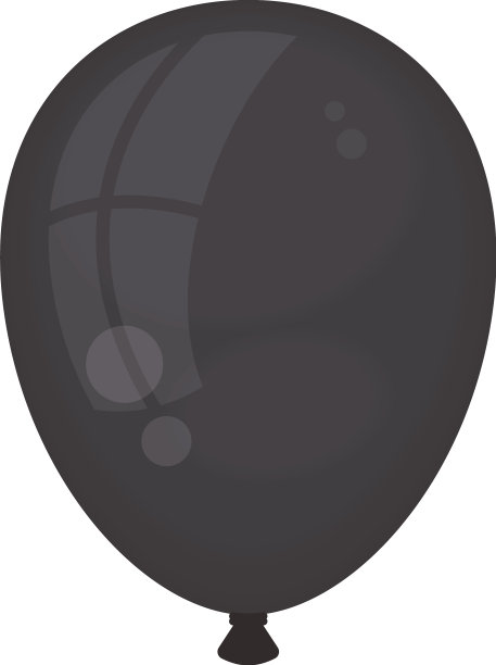 黑气球氦气漂浮图片下载