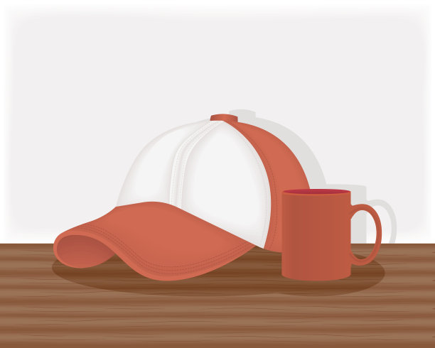 带马克杯的运动帽图片下载