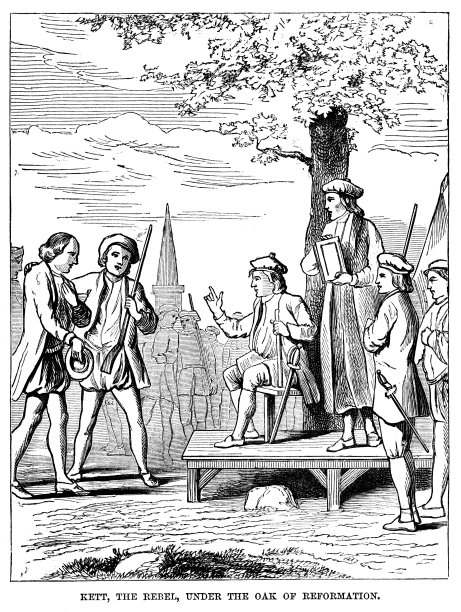 凯特的叛乱，16世纪英国历史图片下载