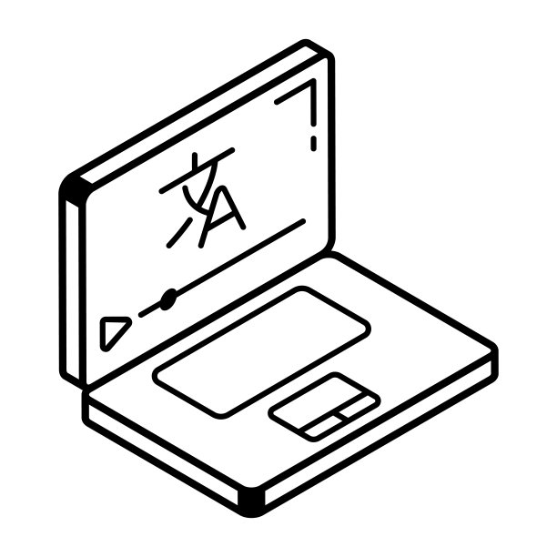 翻译等距图标溢价线图片下载
