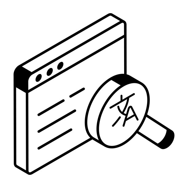 翻译等距图标溢价线图片下载