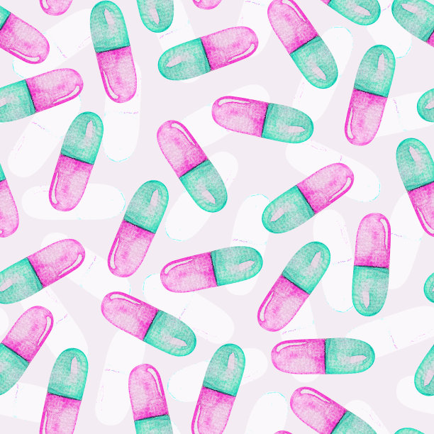 丸子、丸子、药水彩无缝花纹图片下载