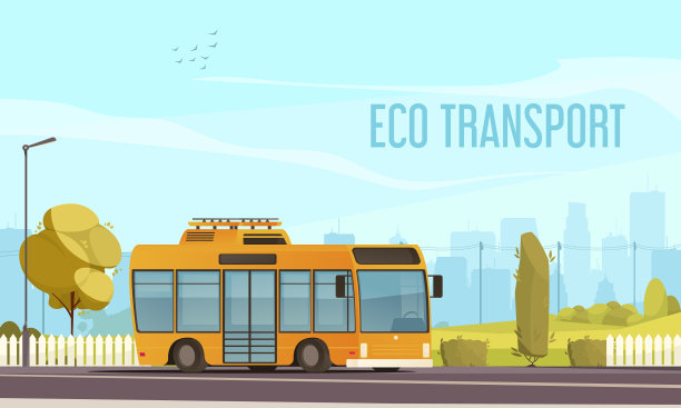 生态交通的卡通图片下载