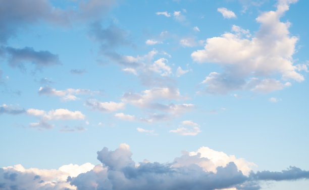 色彩柔和的云，网络横幅图片下载