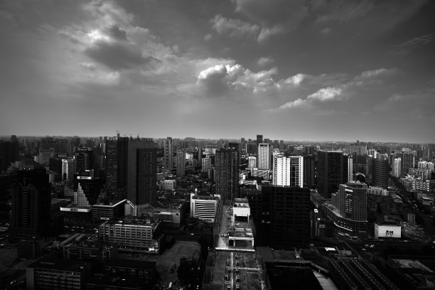 黑白成都城图片下载