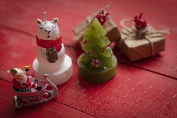 圣诞蜡烛图片下载