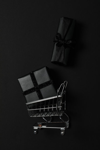 黑色星期五促销的概念，俯视图图片下载