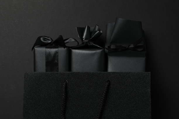 黑色星期五促销的概念，俯视图图片下载