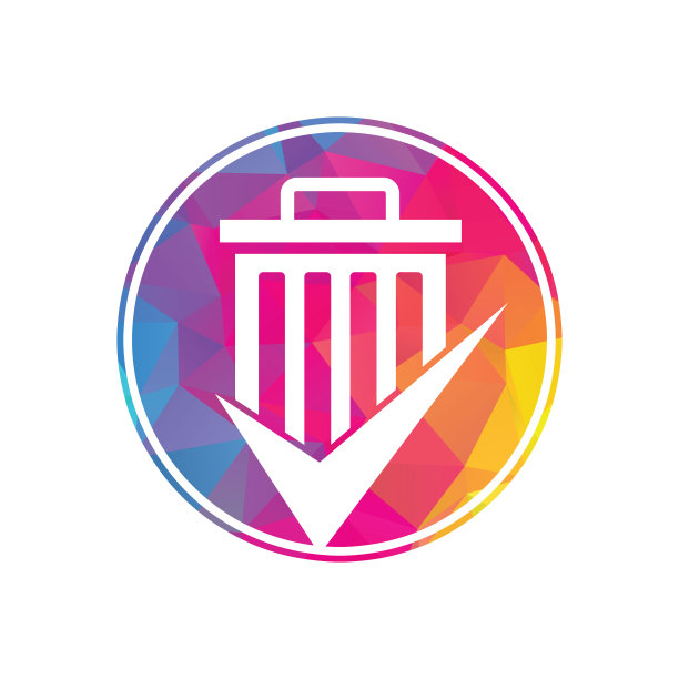 检查垃圾矢量标志模板。好的垃圾矢量标志图片下载