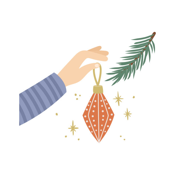 手挂玩具的矢量图像图片下载