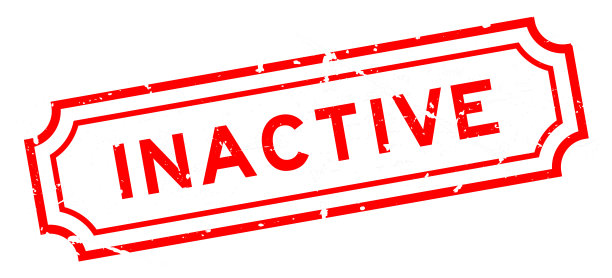 垃圾红色不活跃字橡胶印章印章在白色背景图片下载