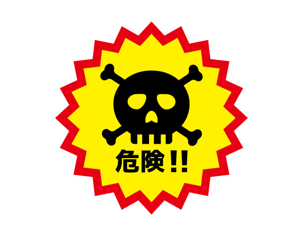 警示危险的骷髅和交叉的骨头符号。矢量插图。图片下载