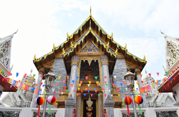 “泰国曼谷的Vihara河”图片下载