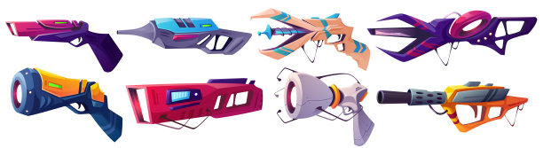 太空冲击波，激光枪，未来的外星武器图片下载