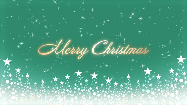 圣诞树和彩色背景与闪闪发光和圣诞字母图片下载