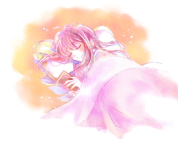 一个看着智能手机睡觉的女人图片下载