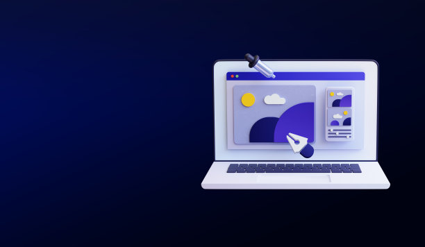 3d渲染照片编辑软件。移液管和钢笔工具。自由职业的概念。设计。创作过程图片下载