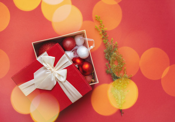 闪闪发光的圣诞盒子图片下载