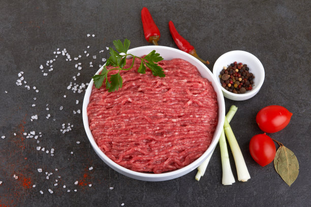 猪肉和牛肉肉末图片下载
