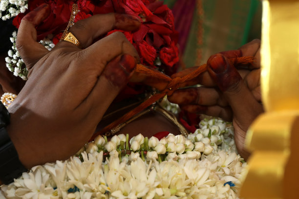 印度教的婚礼大盘菜图片下载