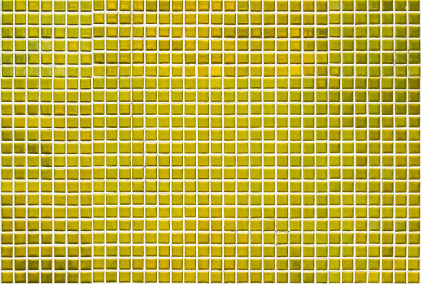 浴室的瓷砖墙面和地板纹理背景为金黄色的方形马赛克瓷砖。设计金色几何图案与网格墙纸装饰泳池。玻璃闪光无缝抽象表面。图片下载