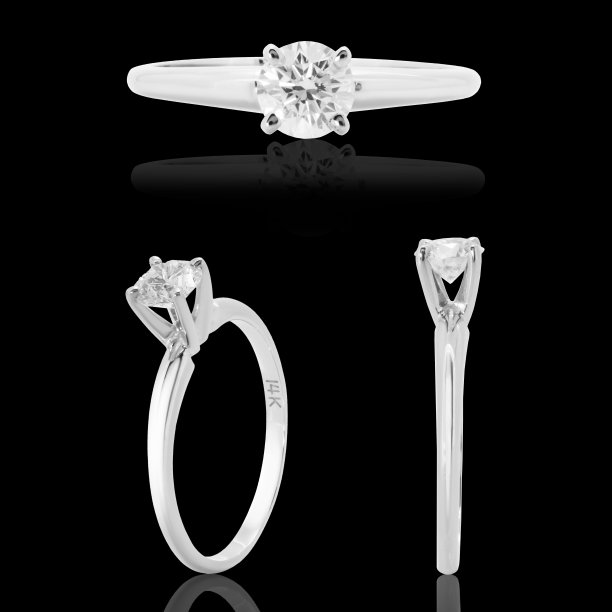 订婚戒指，钻石和宝石首饰图片下载