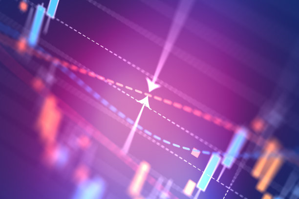 显示搜索结果的财务和技术数据分析图表图片下载