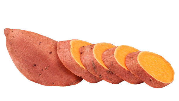 红薯，山药，孤立在白色背景，修剪路径，充分的景深图片下载