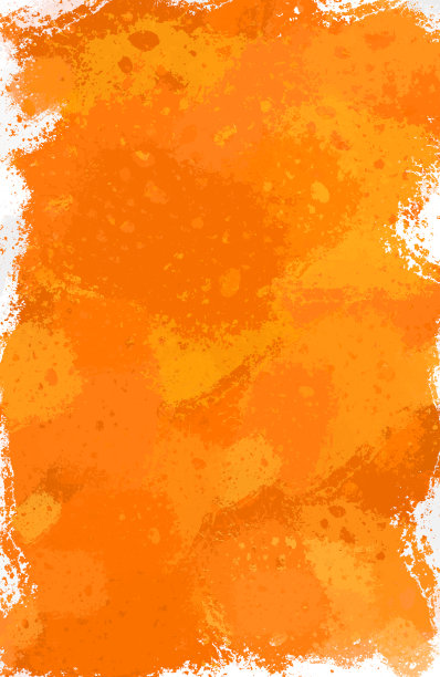 橙色、黄色和红色水彩背景。图片下载