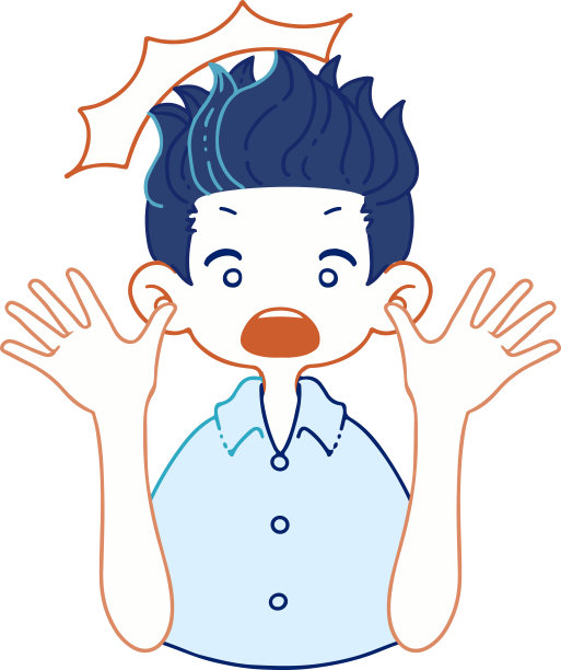 矢量插图一个惊讶和惊讶的人图片下载